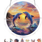 Acrylic Sunset & Sea Jigsaw Puzzle Window Hanging