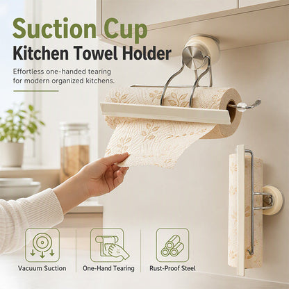 Suction Cup Kitchen Paper Towel Holder