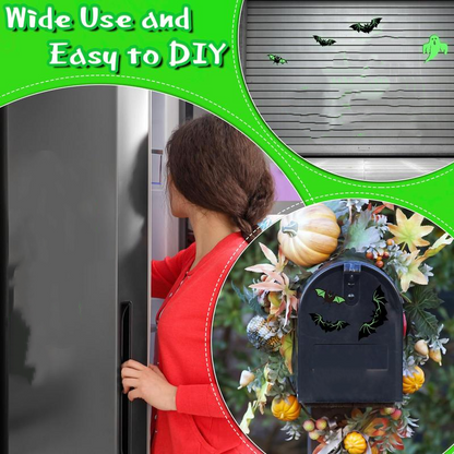 🎃 LIMITED TIME 👻 Glow-in-the-Dark Halloween Car Magnets | Spooky Bats, Witches & Pumpkins for Cars & Outdoor Decor