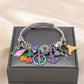 Fashionable Vintage Multicolor Charm Bracelet