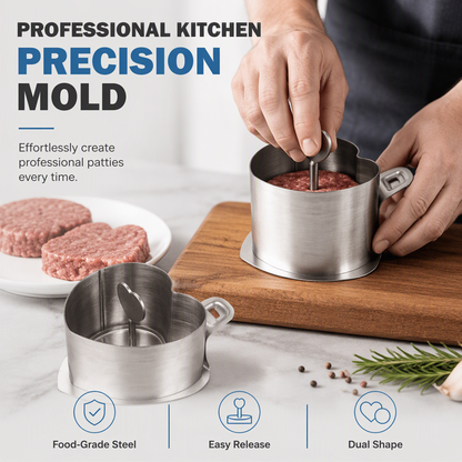 Stainless Steel Burger Press and Mold Set
