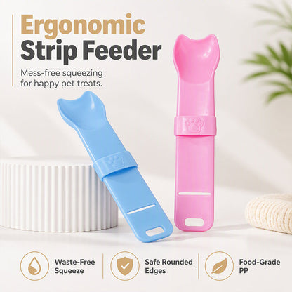 Mess-Free Cat Strip Feeder