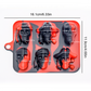3D Skull Silicone Ice Cube Tray with Lid