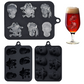 3D Skull Silicone Ice Cube Tray with Lid
