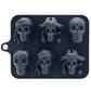 3D Skull Silicone Ice Cube Tray with Lid