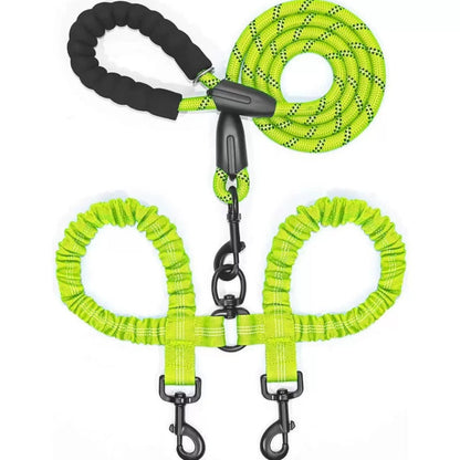 Adjustable No Tangle Dual Dog Leash