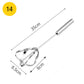 🥚 Easy Press Manual Egg Beater – Stainless Steel Hand Whisk for Eggs, Cream & Baking