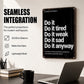 Retro Consistency Quotes Metal Tin Sign