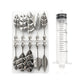 🎂30% OFF NOW! Professional 3D Jelly Art Kit‑ 304 Stainless Steel 10‑Piece Floral Gelatin Art Tools with Syringe, DIY 3D Flower Jelly Cake Decorating Set for Pastry & Baking Lovers