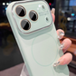 Luxury Matte Frosted Liquid Silicone Phone Case with Protector - Shockproof, Camera Lens Protection, MagSafe Compatible, Customized Solid Phone Accessories for iPhone 17/16/15/14/13 Pro Max HL