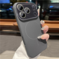 Luxury Matte Frosted Liquid Silicone Phone Case with Protector - Shockproof, Camera Lens Protection, MagSafe Compatible, Customized Solid Phone Accessories for iPhone 17/16/15/14/13 Pro Max HL