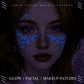 Halloween Luminous Face Tattoo Stickers