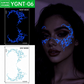 Halloween Luminous Face Tattoo Stickers