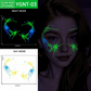 Halloween Luminous Face Tattoo Stickers