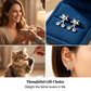 3D Cute Peeking Cat Stud Earrings
