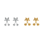 3D Cute Peeking Cat Stud Earrings