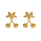 3D Cute Peeking Cat Stud Earrings