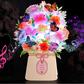 3D Pop-Up Musical Flower Bouquet Card with Lights