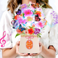 3D Pop-Up Musical Flower Bouquet Card with Lights