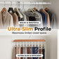 Multi-Clip Wooden Hanger for Closet Organization