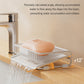 Self-Draining Soap Dish Holder for Bathroom, Rust Resistant Soap Saver Tray with Water Drainage Design