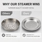 Universal Stainless Steel Steaming Plate