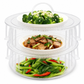 Multi-Layer Stackable Microwave Food Cover
