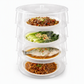 Multi-Layer Stackable Microwave Food Cover