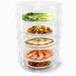 Multi-Layer Stackable Microwave Food Cover