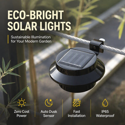 ☀️ Solar LED Gutter Wall Light | Outdoor Accent