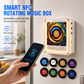⏰ NFC Magnetic Fridge Music Box – Tap to Play, 360° Rotating LED Light 🧲