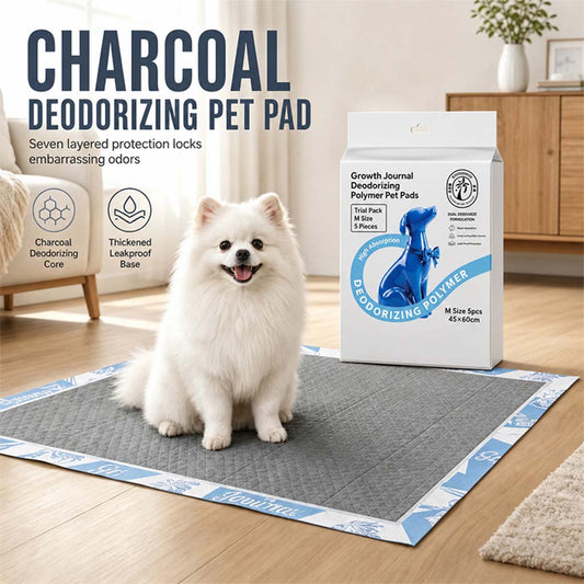 🐾🖤 Thickened Charcoal Pet Pee Pads – Fast Absorbing & Odor-Control Design