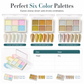 💅✨ 6-Color Solid Chrome Nail Powder – Rub-On Metallic Mirror Effect