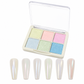 💅✨ 6-Color Solid Chrome Nail Powder – Rub-On Metallic Mirror Effect