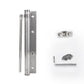 Adjustable stainless steel automatic door closer with silent damping