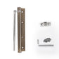 Adjustable stainless steel automatic door closer with silent damping