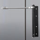Adjustable stainless steel automatic door closer with silent damping