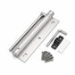 Adjustable stainless steel automatic door closer with silent damping