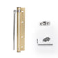 Adjustable stainless steel automatic door closer with silent damping