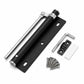 Adjustable stainless steel automatic door closer with silent damping