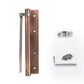 Adjustable stainless steel automatic door closer with silent damping