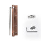 Adjustable stainless steel automatic door closer with silent damping