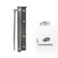 Adjustable stainless steel automatic door closer with silent damping