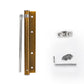 Adjustable stainless steel automatic door closer with silent damping