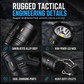 High-Power Rechargeable Handheld Flashlight with Shoulder Strap