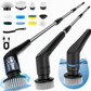 Multi-Function Electric Spin Scrubber with Extendable Handle