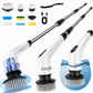 Multi-Function Electric Spin Scrubber with Extendable Handle