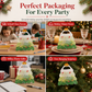 Cute Christmas Tree Transparent Gift Bag with Handle