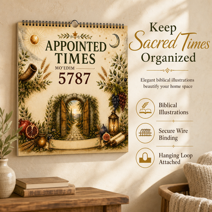 Appointed Times Wall Calendar for Planning and Scheduling