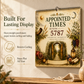 Appointed Times Wall Calendar for Planning and Scheduling